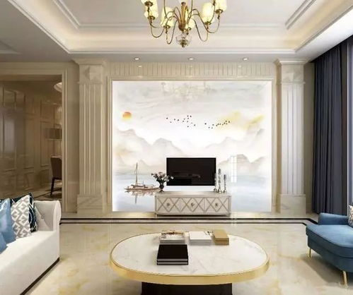 人造石電視背景墻款式圖集